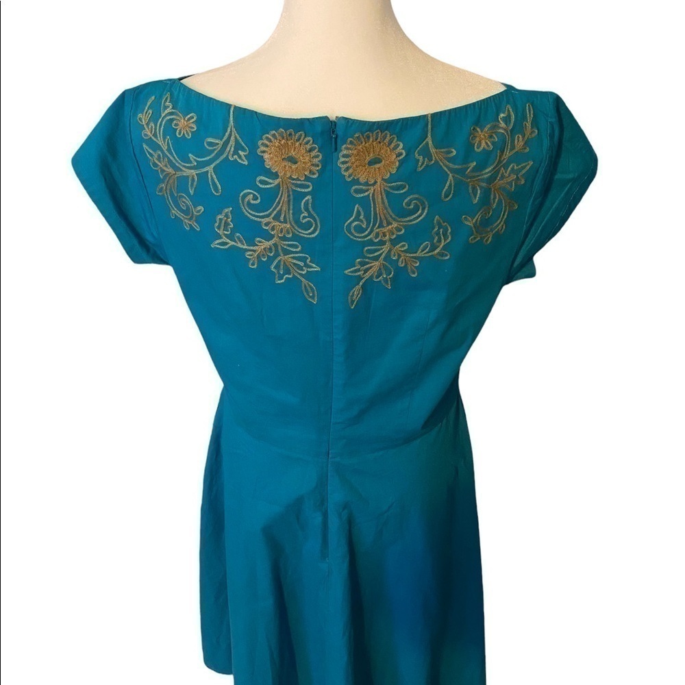 𝅺eshakti embroidered dress size M-10 - Picture 2 of 8